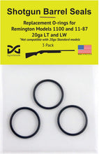 Load image into Gallery viewer, DynoGoods Shotgun Barrel Seals for Remington 1100 or 11-87 20ga LT or LW, O-ring 3 pack
