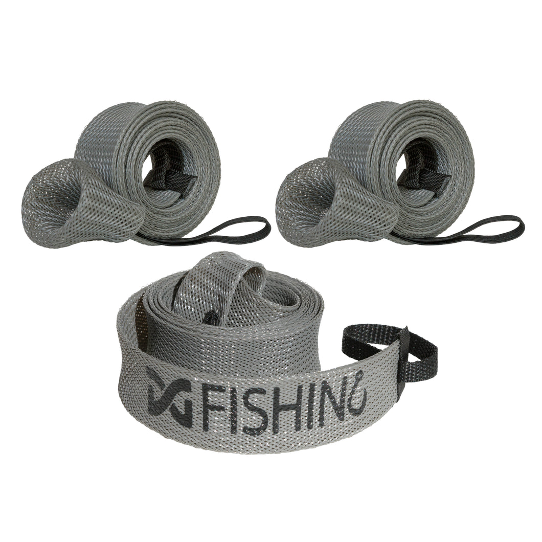 Sf 3pcs6pcs 56cm Ice Fishing Rod Cover Sock Sleeve With Elastic Band &  Hanging Ring