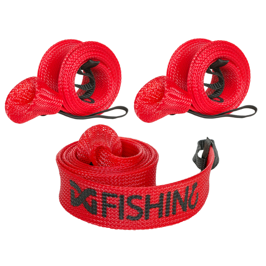 DynoGoods Fishing Rod Sleeve, 3 Pack, 7ft Spinning Rod