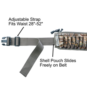 DynoGoods Shell Belt - Adjustable Belt, Zipper Storage Pocket, Camo